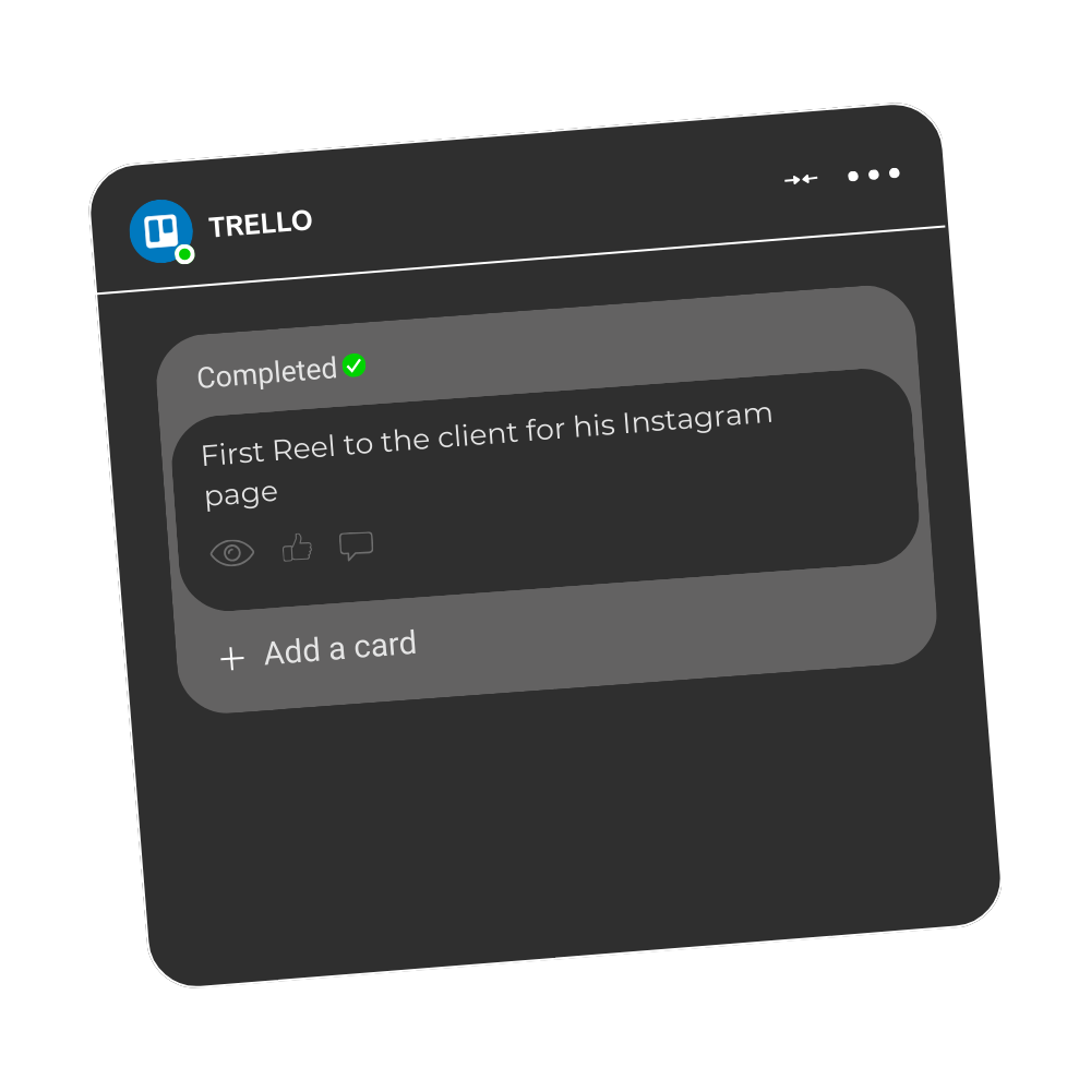 Procress for motion design services